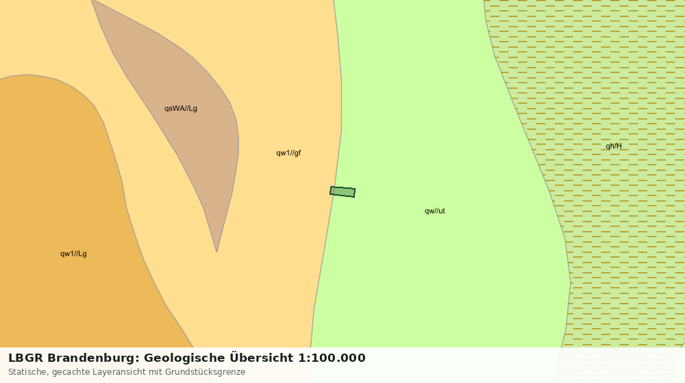Statische Kartenansicht: LBGR Brandenburg: Geologische Übersicht 1:100.000