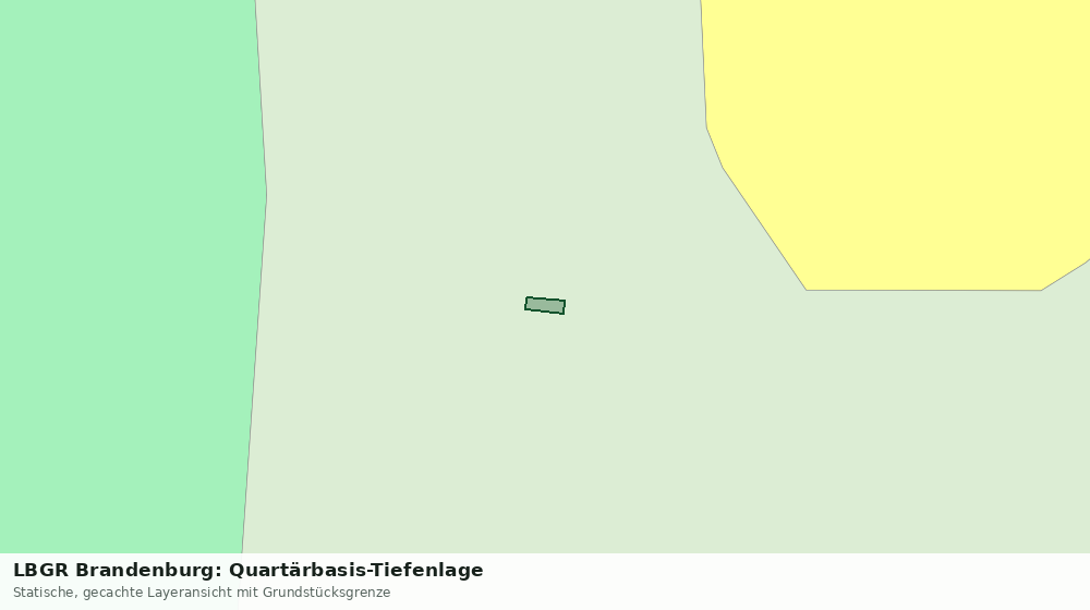 Statische Kartenansicht: LBGR Brandenburg: Quartärbasis-Tiefenlage