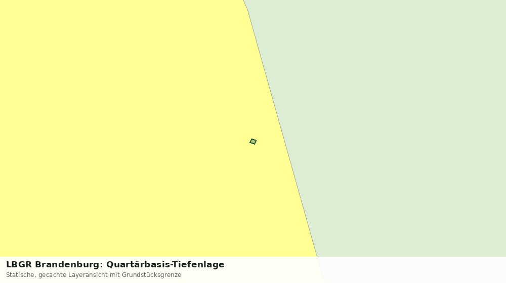 Statische Kartenansicht: LBGR Brandenburg: Quartärbasis-Tiefenlage