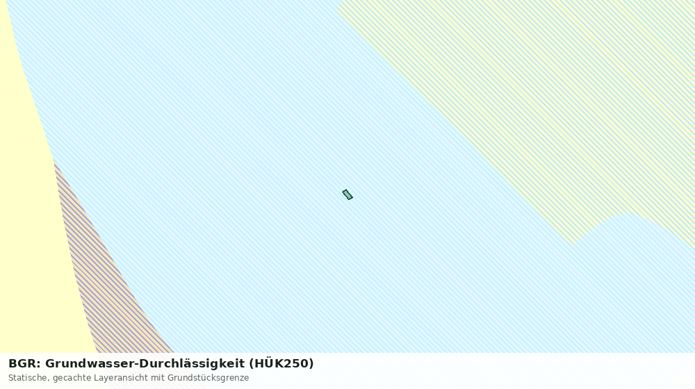 Statische Kartenansicht: BGR: Grundwasser-Durchlässigkeit (HÜK250)