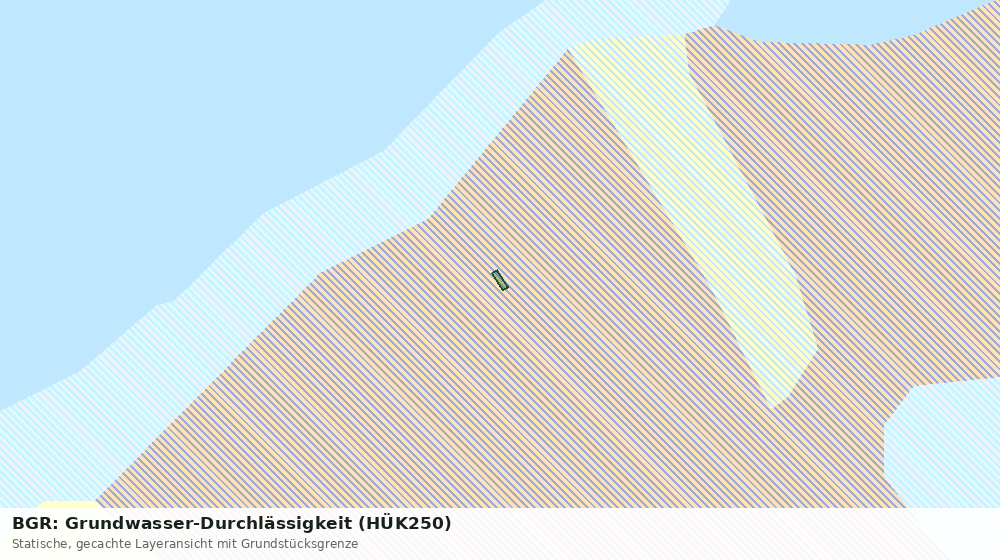 Statische Kartenansicht: BGR: Grundwasser-Durchlässigkeit (HÜK250)