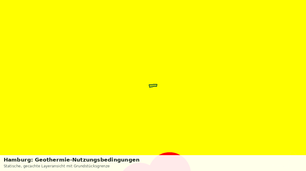 Statische Kartenansicht: Hamburg: Geothermie-Nutzungsbedingungen