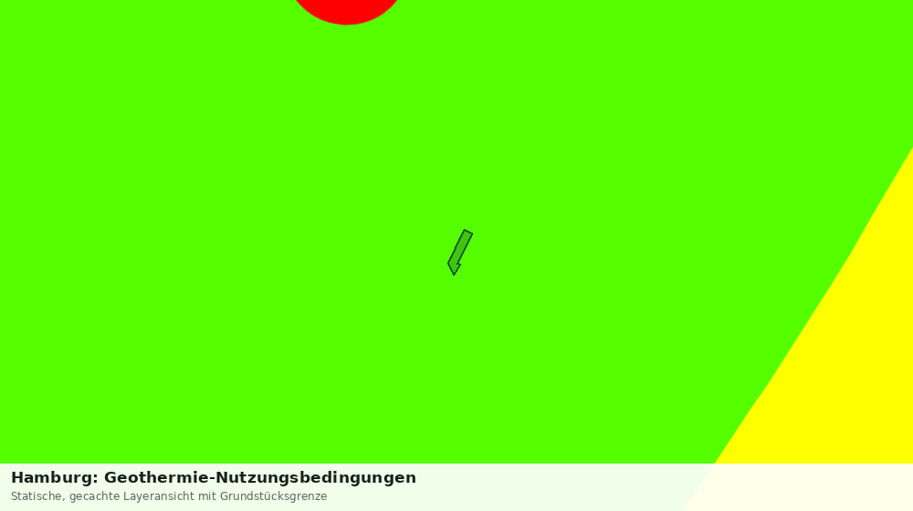 Statische Kartenansicht: Hamburg: Geothermie-Nutzungsbedingungen