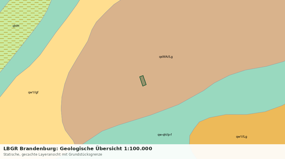 Statische Kartenansicht: LBGR Brandenburg: Geologische Übersicht 1:100.000