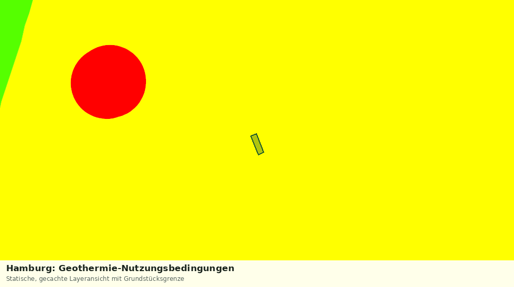 Statische Kartenansicht: Hamburg: Geothermie-Nutzungsbedingungen