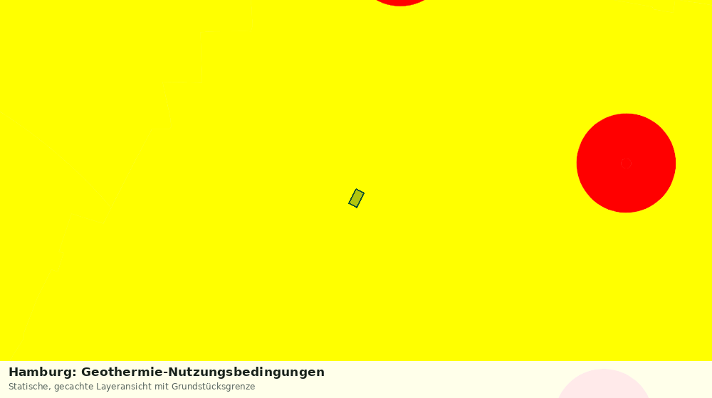 Statische Kartenansicht: Hamburg: Geothermie-Nutzungsbedingungen