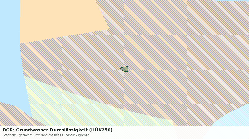 Statische Kartenansicht: BGR: Grundwasser-Durchlässigkeit (HÜK250)