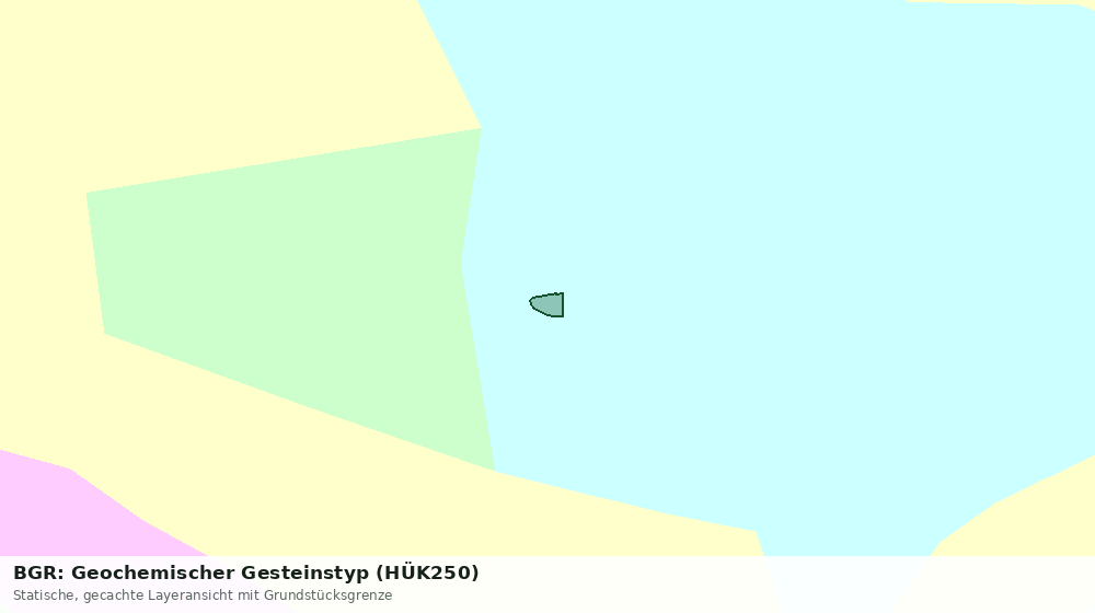 Statische Kartenansicht: BGR: Geochemischer Gesteinstyp (HÜK250)