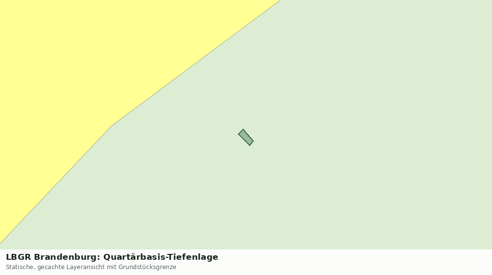 Statische Kartenansicht: LBGR Brandenburg: Quartärbasis-Tiefenlage