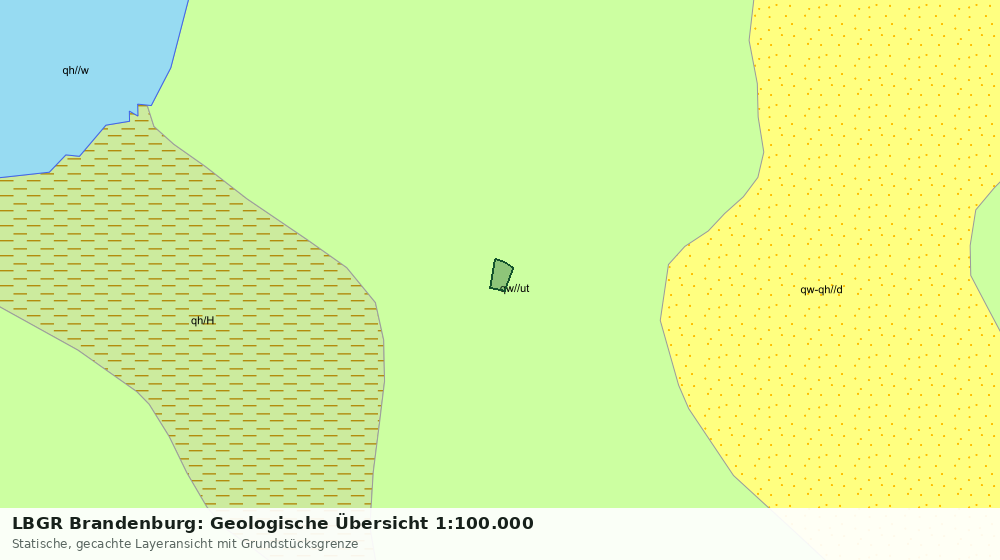 Statische Kartenansicht: LBGR Brandenburg: Geologische Übersicht 1:100.000