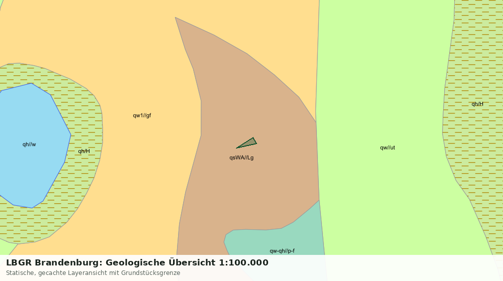 Statische Kartenansicht: LBGR Brandenburg: Geologische Übersicht 1:100.000