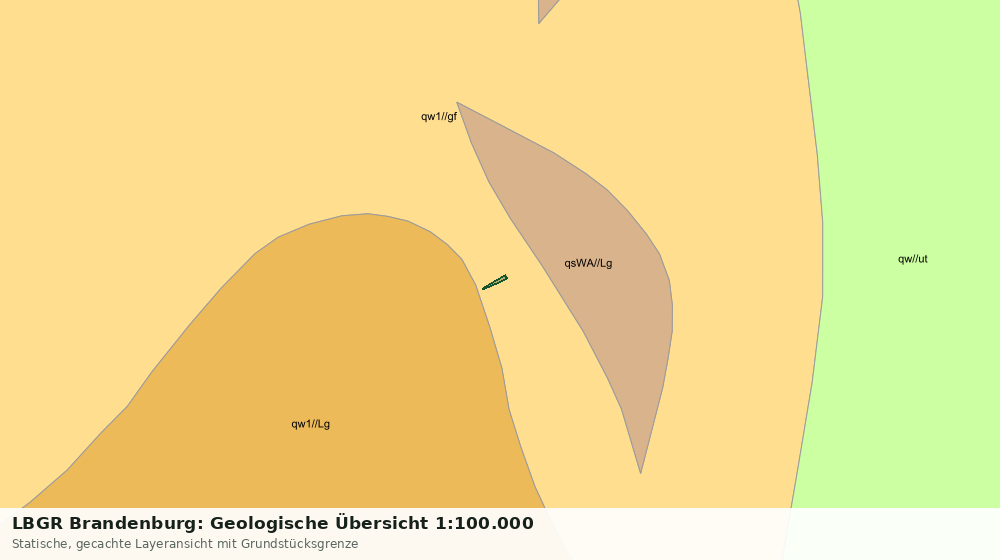 Statische Kartenansicht: LBGR Brandenburg: Geologische Übersicht 1:100.000