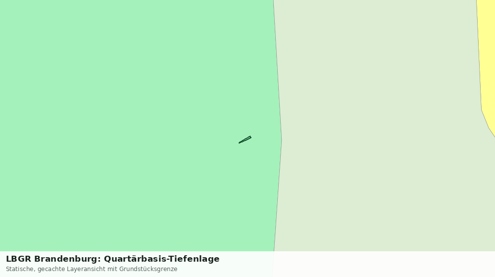 Statische Kartenansicht: LBGR Brandenburg: Quartärbasis-Tiefenlage