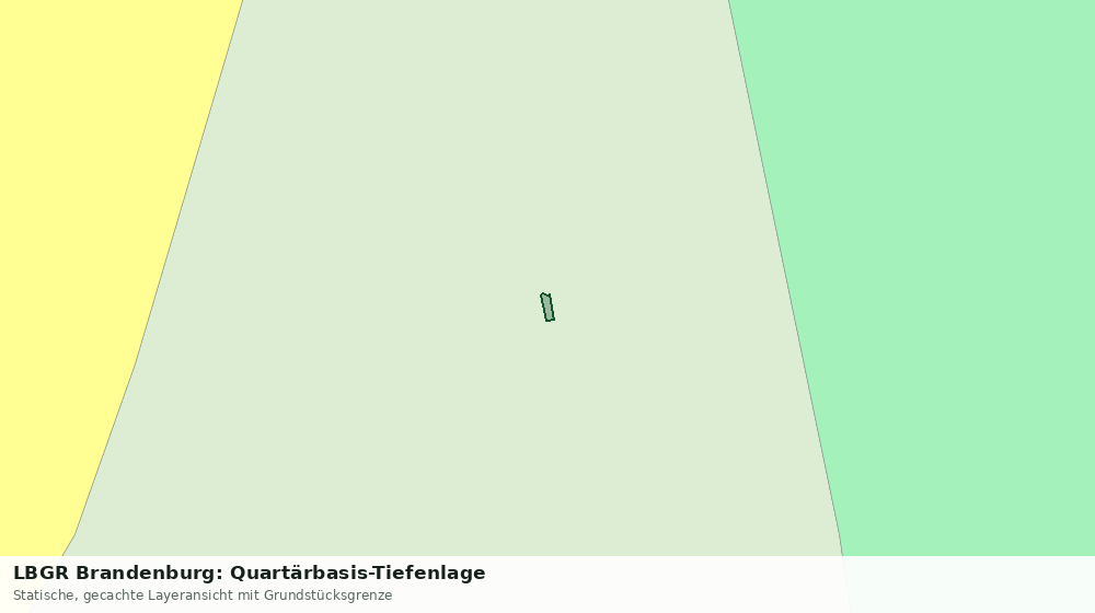 Statische Kartenansicht: LBGR Brandenburg: Quartärbasis-Tiefenlage