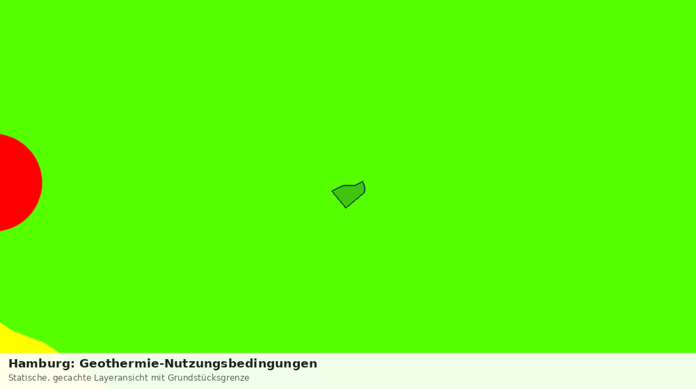Statische Kartenansicht: Hamburg: Geothermie-Nutzungsbedingungen
