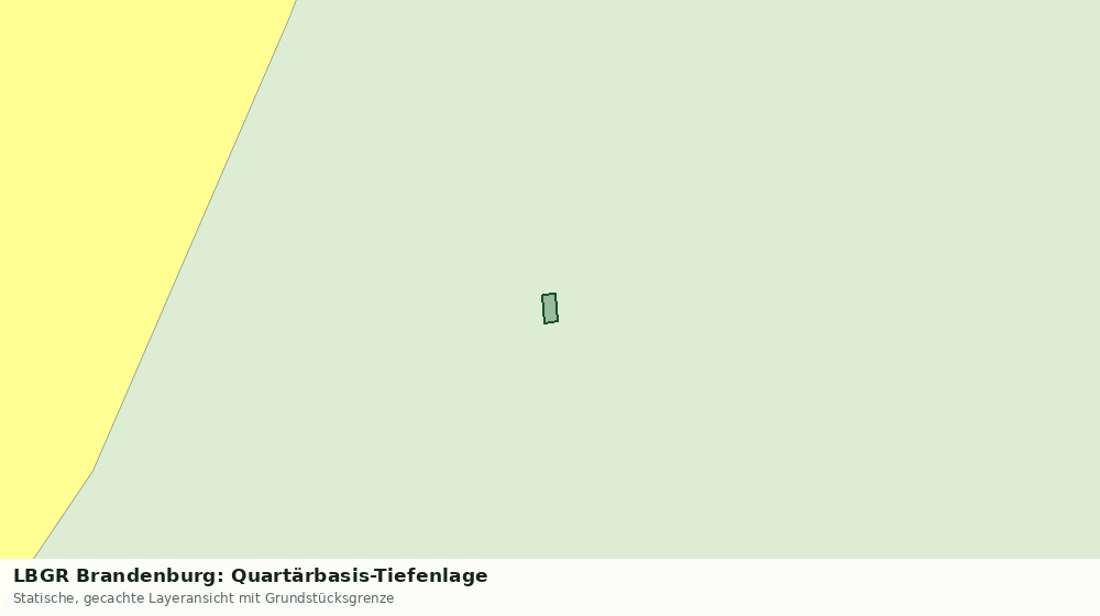 Statische Kartenansicht: LBGR Brandenburg: Quartärbasis-Tiefenlage