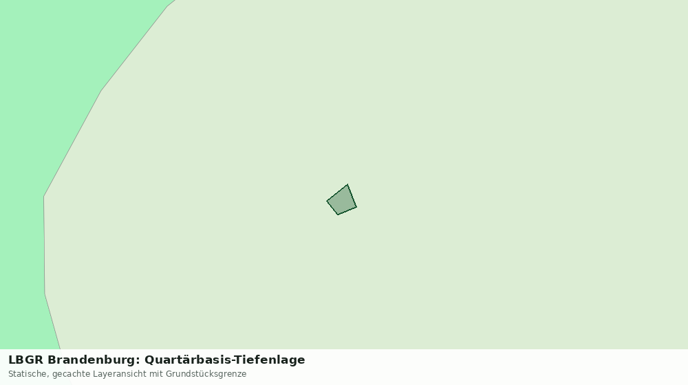 Statische Kartenansicht: LBGR Brandenburg: Quartärbasis-Tiefenlage