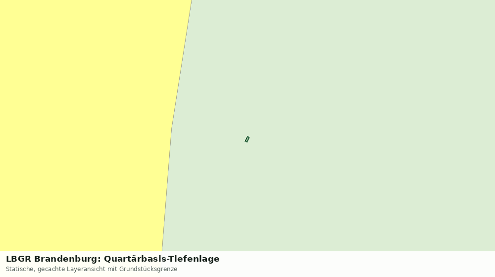 Statische Kartenansicht: LBGR Brandenburg: Quartärbasis-Tiefenlage