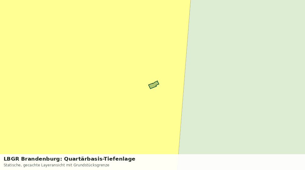 Statische Kartenansicht: LBGR Brandenburg: Quartärbasis-Tiefenlage