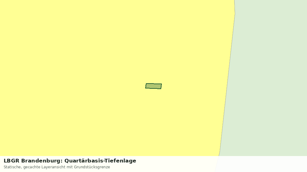 Statische Kartenansicht: LBGR Brandenburg: Quartärbasis-Tiefenlage
