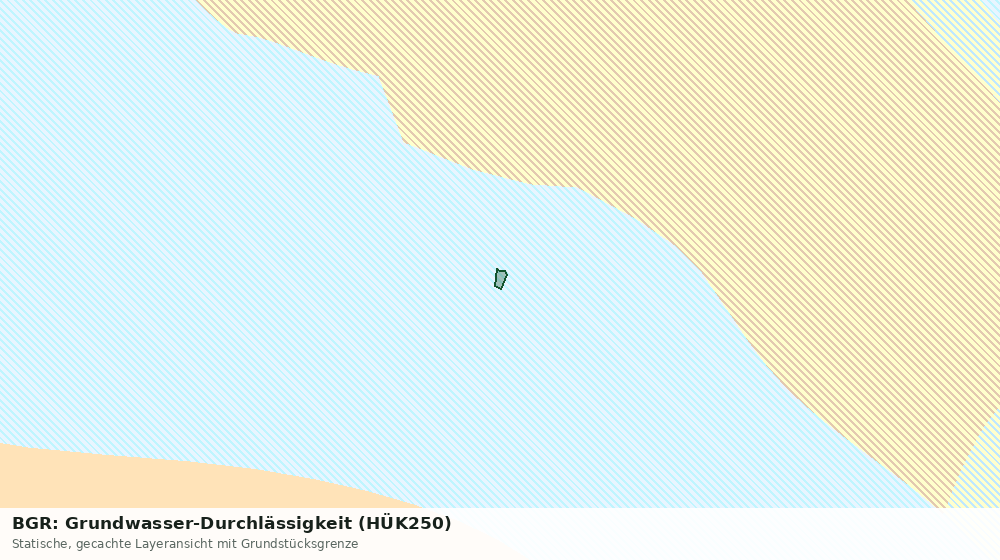 Statische Kartenansicht: BGR: Grundwasser-Durchlässigkeit (HÜK250)