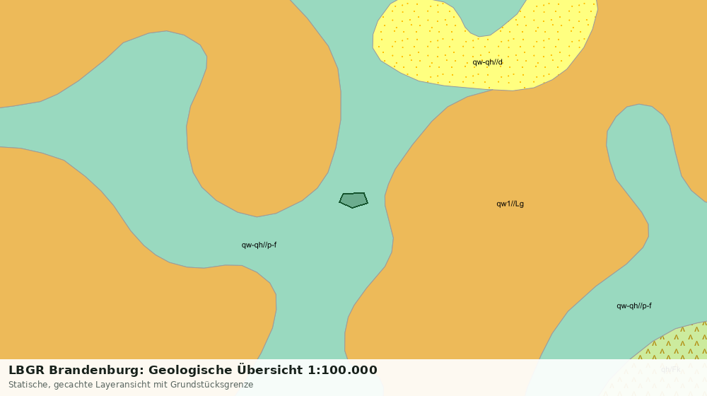 Statische Kartenansicht: LBGR Brandenburg: Geologische Übersicht 1:100.000
