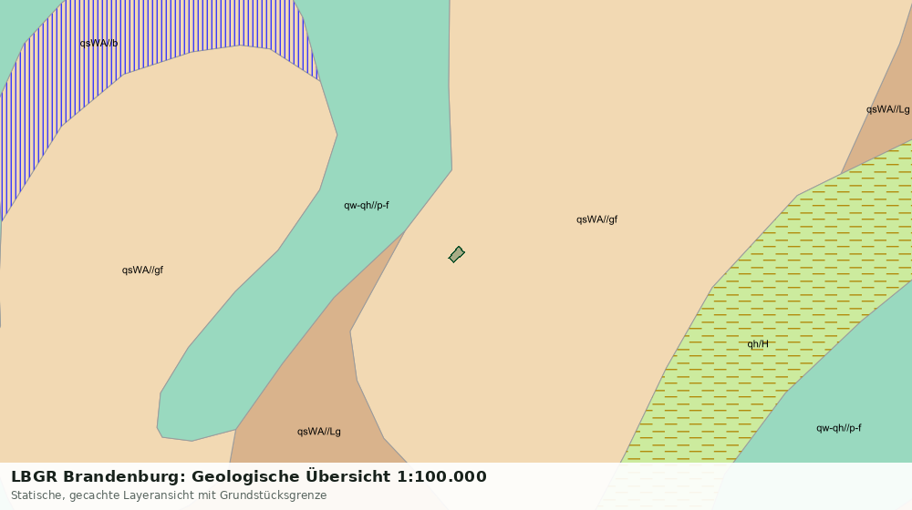 Statische Kartenansicht: LBGR Brandenburg: Geologische Übersicht 1:100.000