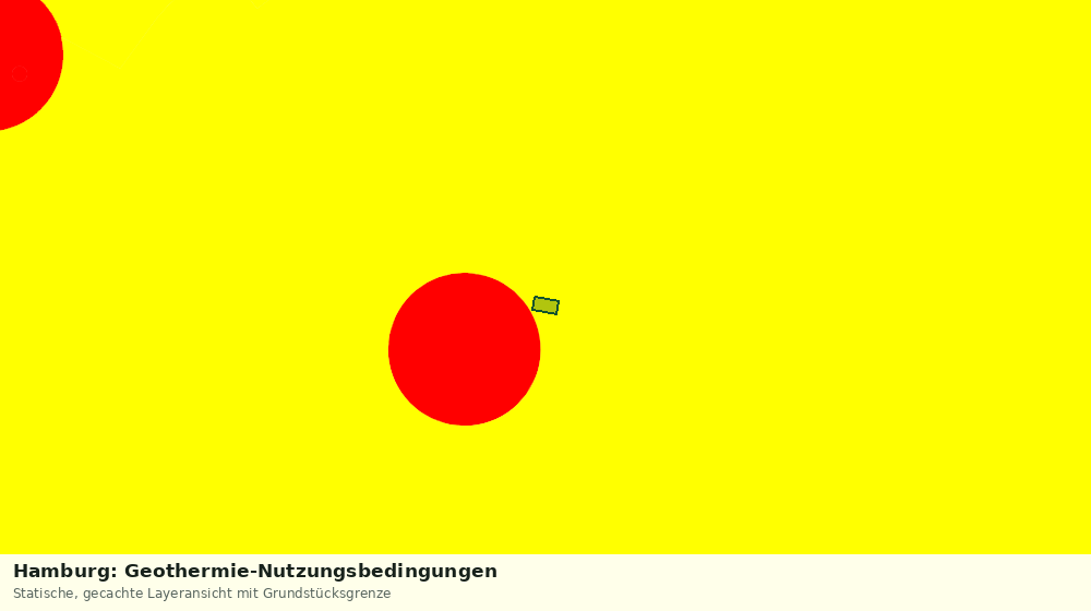 Statische Kartenansicht: Hamburg: Geothermie-Nutzungsbedingungen