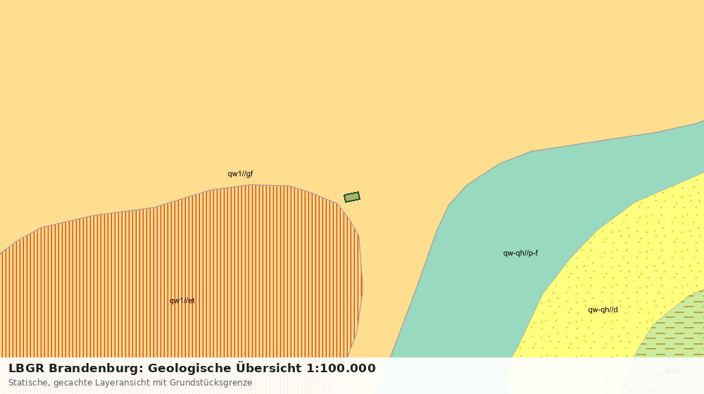 Statische Kartenansicht: LBGR Brandenburg: Geologische Übersicht 1:100.000