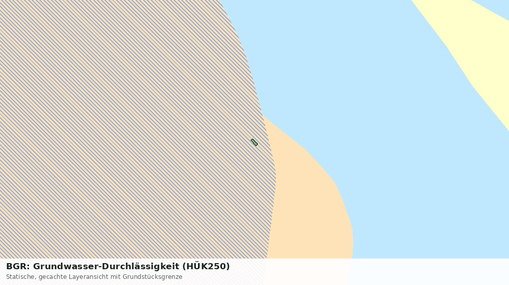 Statische Kartenansicht: BGR: Grundwasser-Durchlässigkeit (HÜK250)