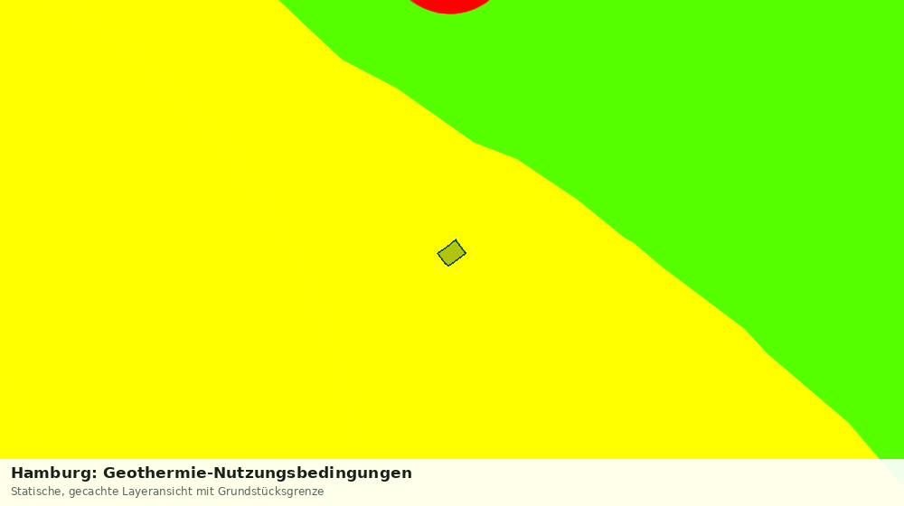 Statische Kartenansicht: Hamburg: Geothermie-Nutzungsbedingungen