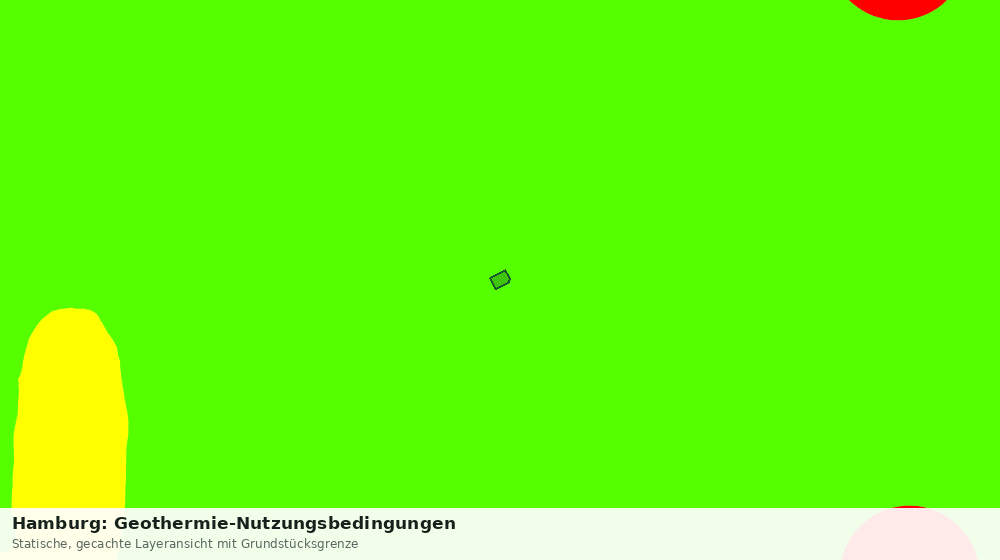 Statische Kartenansicht: Hamburg: Geothermie-Nutzungsbedingungen