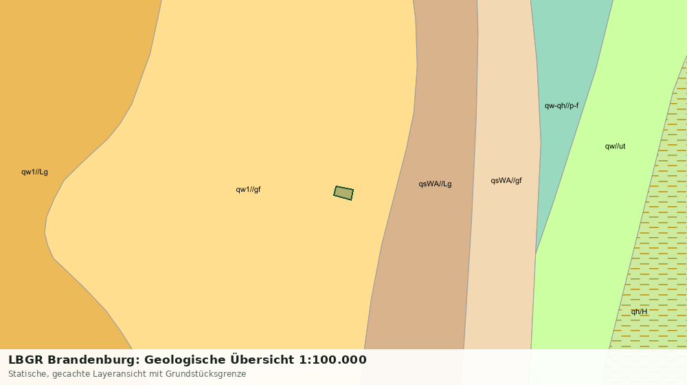 Statische Kartenansicht: LBGR Brandenburg: Geologische Übersicht 1:100.000