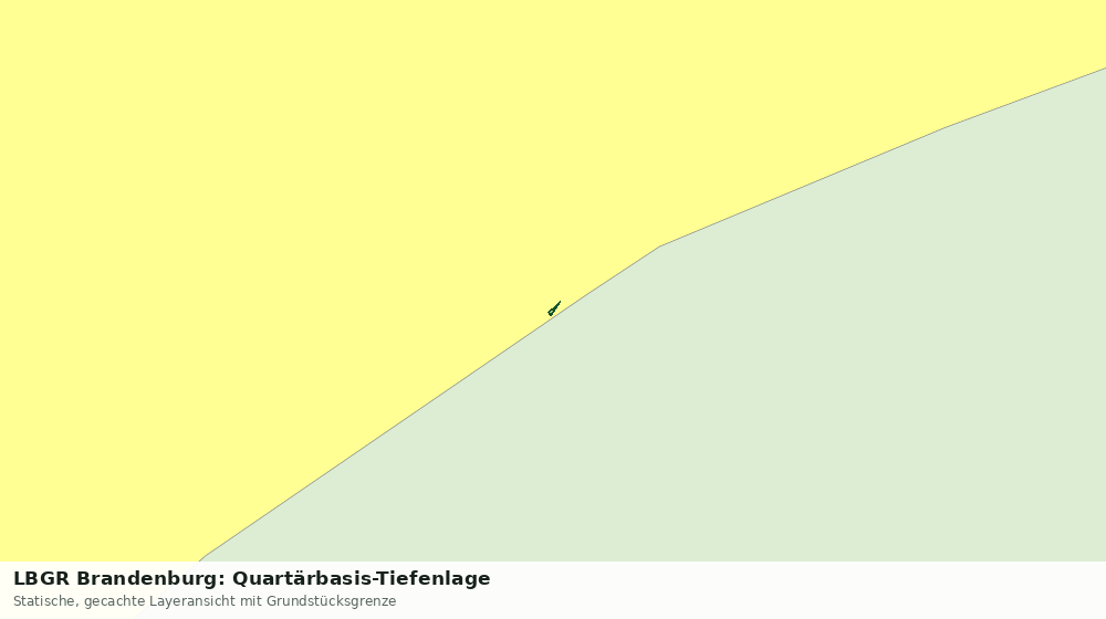 Statische Kartenansicht: LBGR Brandenburg: Quartärbasis-Tiefenlage