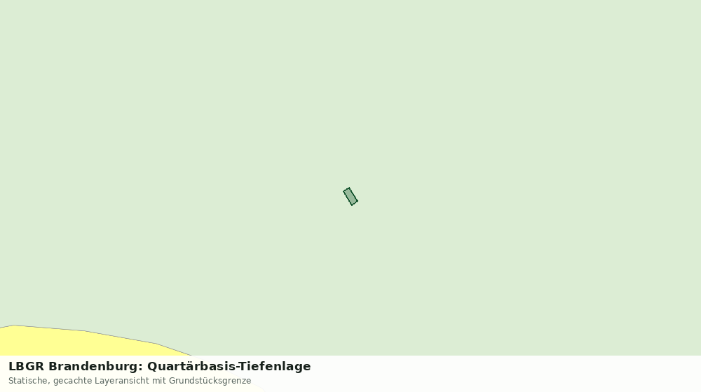Statische Kartenansicht: LBGR Brandenburg: Quartärbasis-Tiefenlage