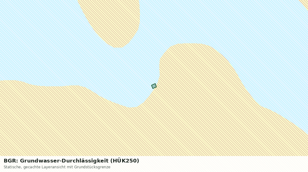 Statische Kartenansicht: BGR: Grundwasser-Durchlässigkeit (HÜK250)