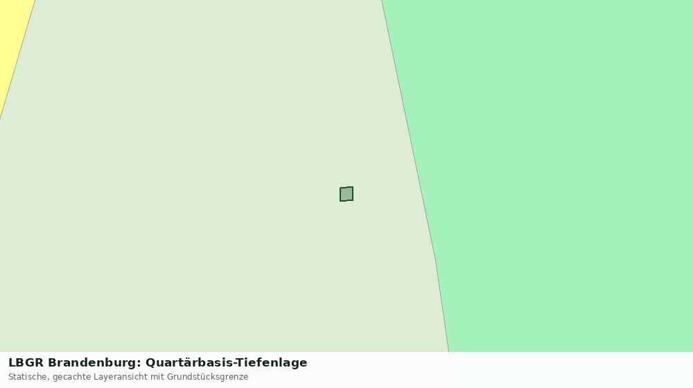 Statische Kartenansicht: LBGR Brandenburg: Quartärbasis-Tiefenlage