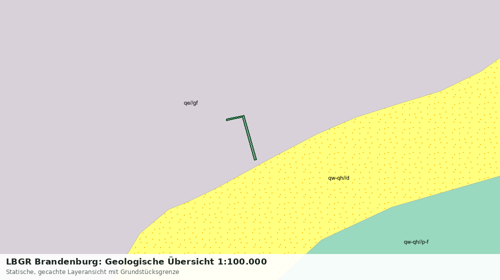 Statische Kartenansicht: LBGR Brandenburg: Geologische Übersicht 1:100.000