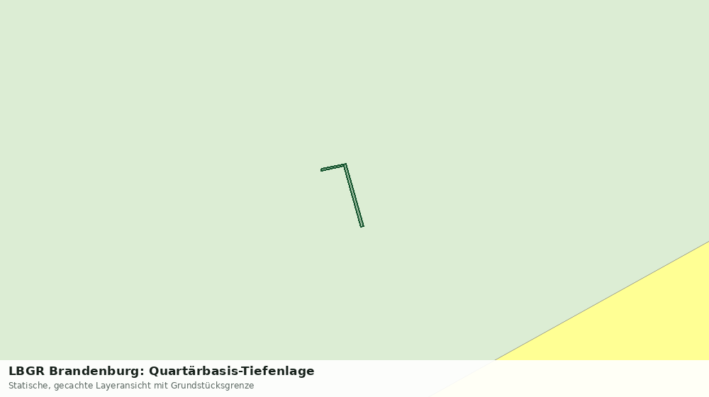 Statische Kartenansicht: LBGR Brandenburg: Quartärbasis-Tiefenlage
