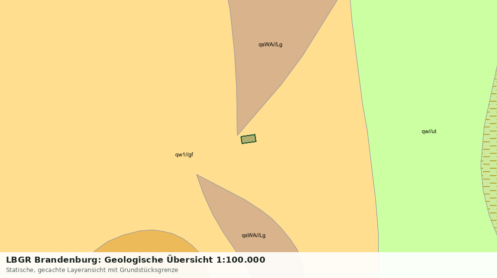 Statische Kartenansicht: LBGR Brandenburg: Geologische Übersicht 1:100.000