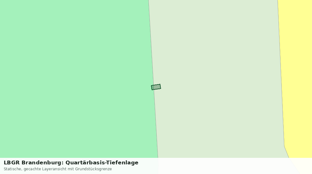 Statische Kartenansicht: LBGR Brandenburg: Quartärbasis-Tiefenlage