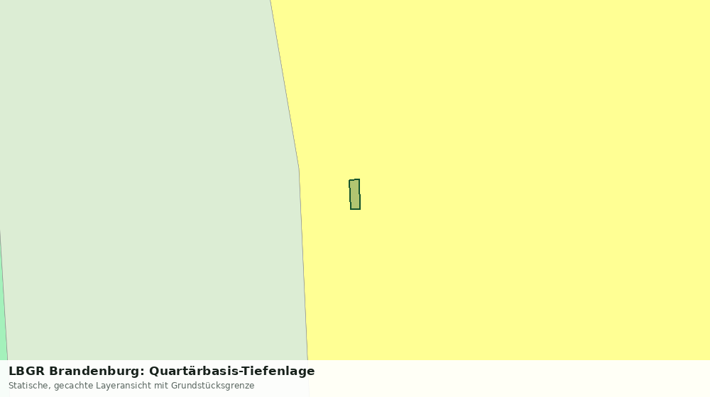 Statische Kartenansicht: LBGR Brandenburg: Quartärbasis-Tiefenlage
