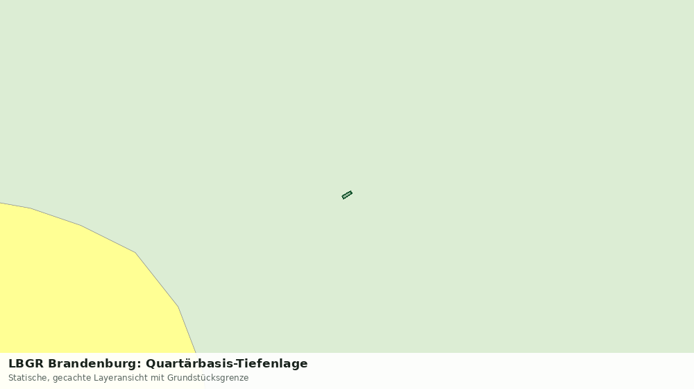 Statische Kartenansicht: LBGR Brandenburg: Quartärbasis-Tiefenlage