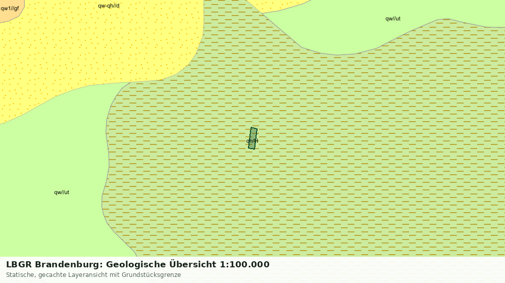 Statische Kartenansicht: LBGR Brandenburg: Geologische Übersicht 1:100.000