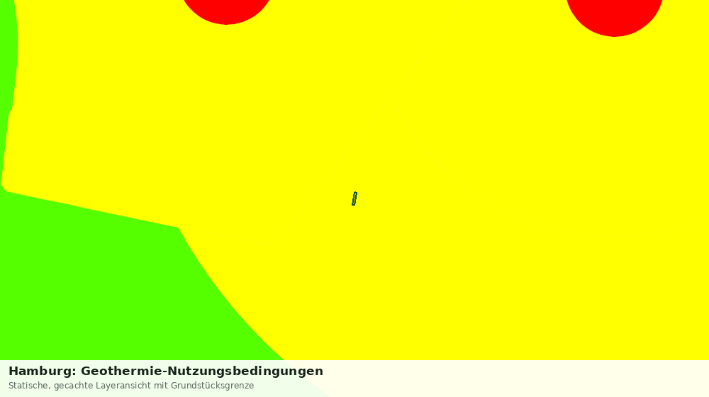 Statische Kartenansicht: Hamburg: Geothermie-Nutzungsbedingungen