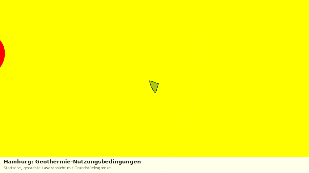 Statische Kartenansicht: Hamburg: Geothermie-Nutzungsbedingungen