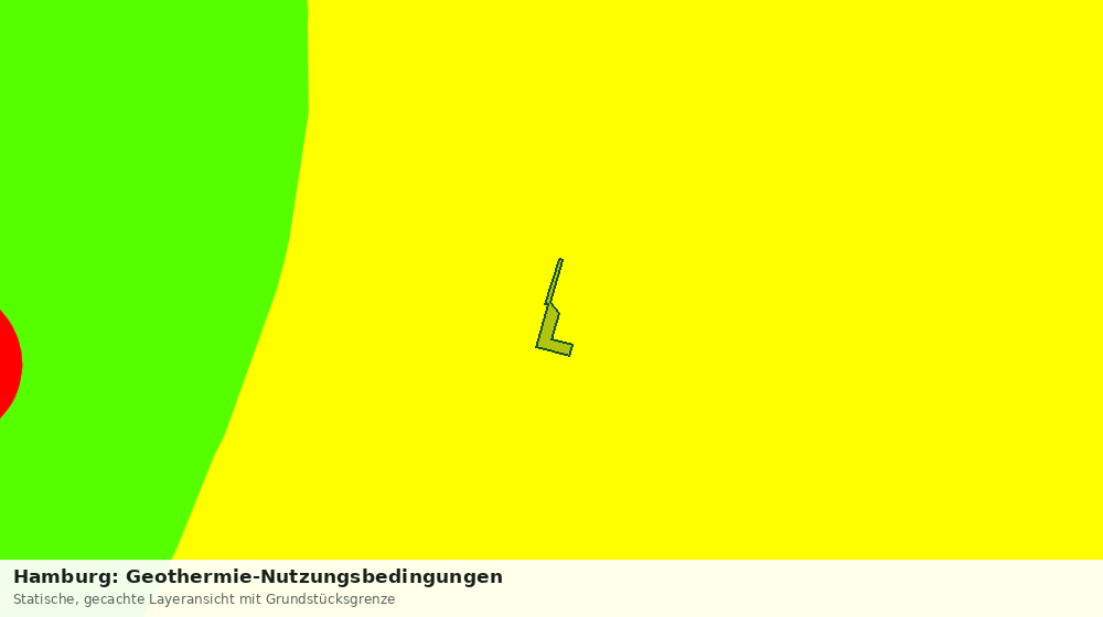 Statische Kartenansicht: Hamburg: Geothermie-Nutzungsbedingungen