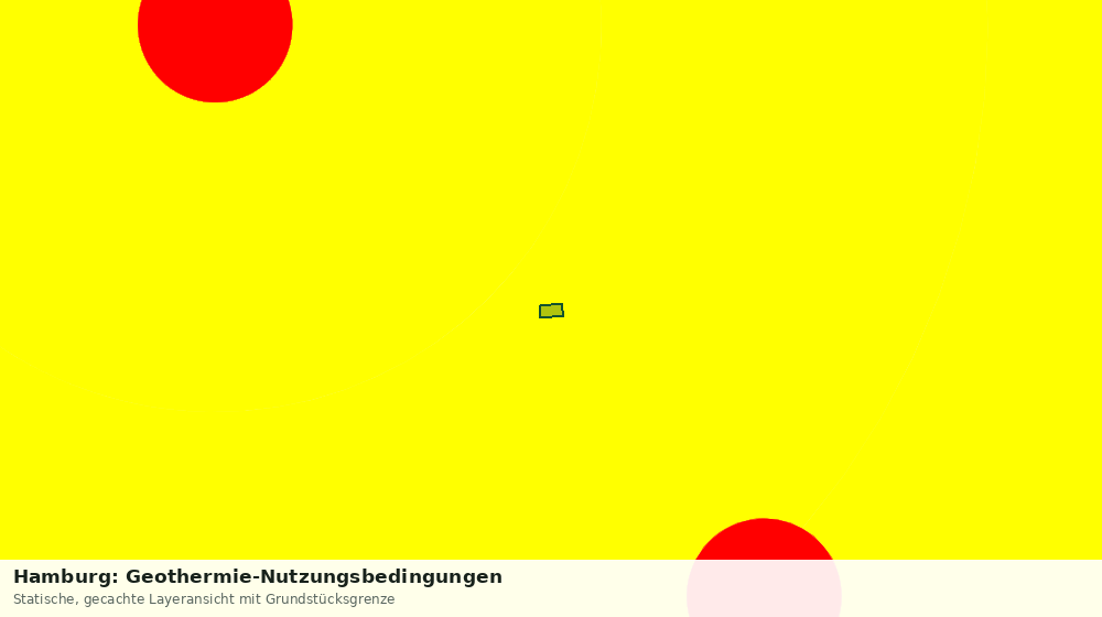 Statische Kartenansicht: Hamburg: Geothermie-Nutzungsbedingungen