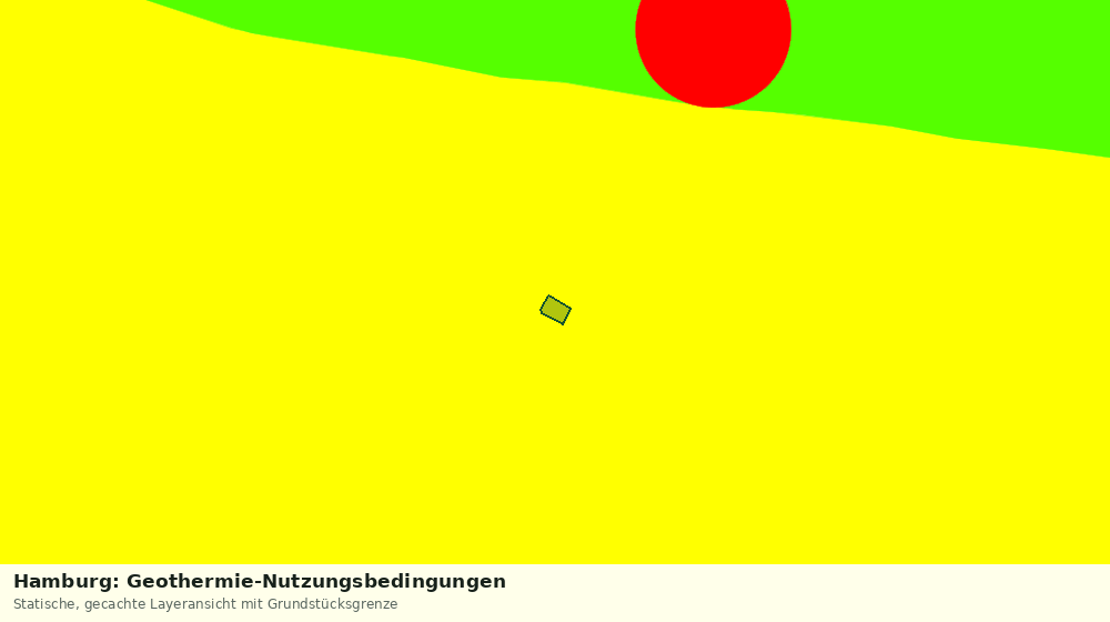 Statische Kartenansicht: Hamburg: Geothermie-Nutzungsbedingungen