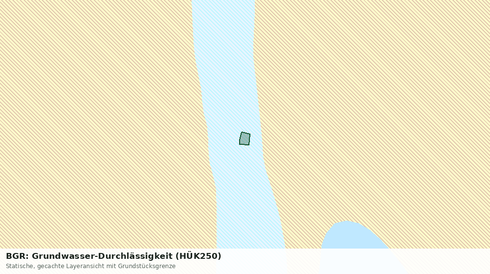Statische Kartenansicht: BGR: Grundwasser-Durchlässigkeit (HÜK250)